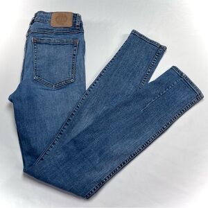 Neuw Vintage Skinny Denim Jeans Light Blue Wash High-End Tailored Ankle Detail